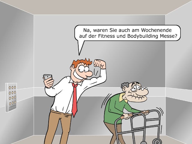 Facebook-Messenger Smalltalk Cartoon Bild 1