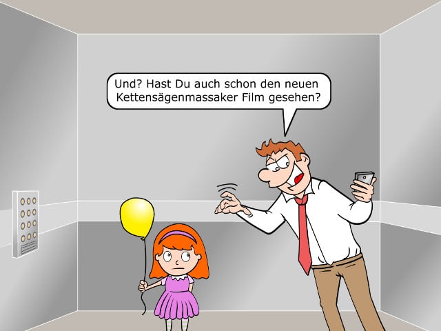 Facebook-Messenger Smalltalk Cartoon Bild2