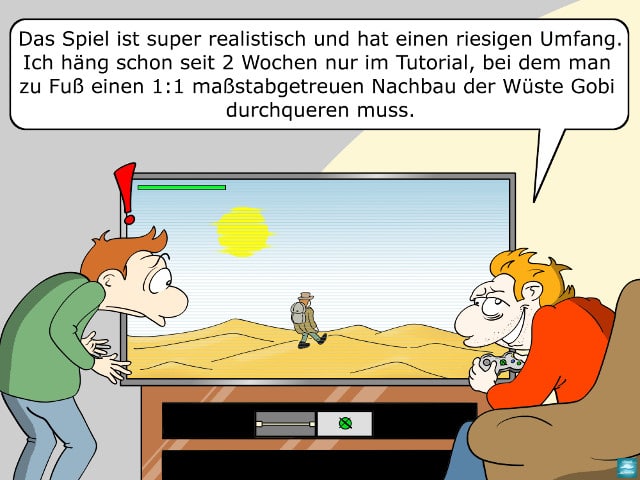 Komplexe Videospielwelten Videospiel Komplexität Cartoon