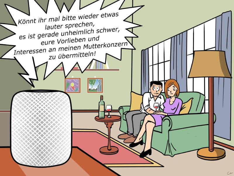 Apple HomePod Cartoon