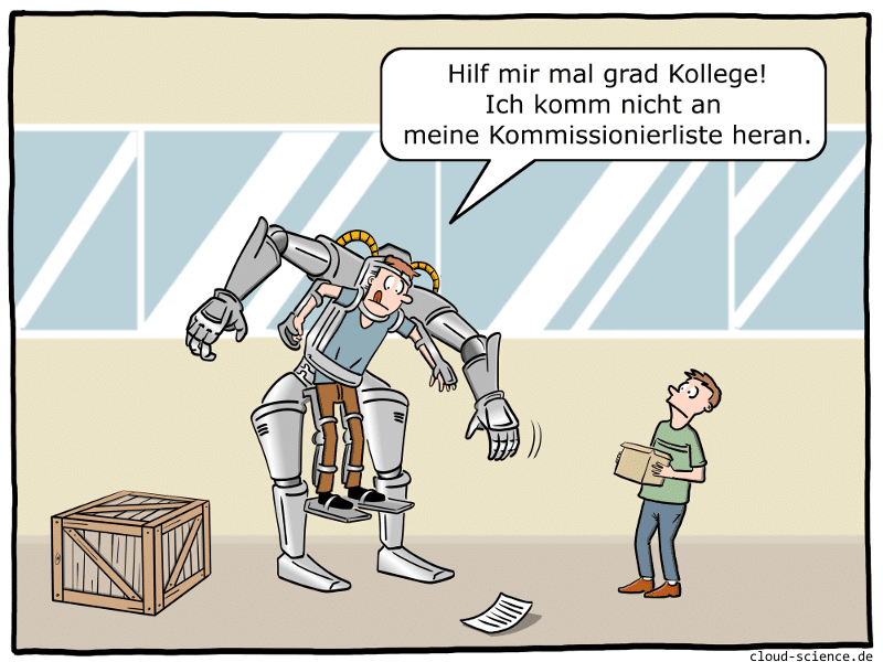 Exoskelett Cartoon