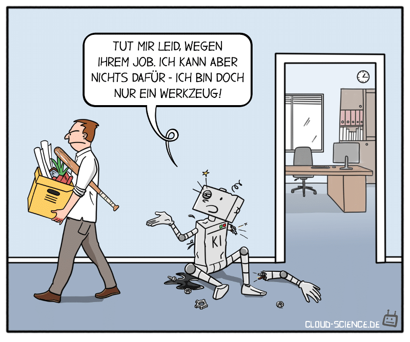 nur ein Werkzeug Cartoon