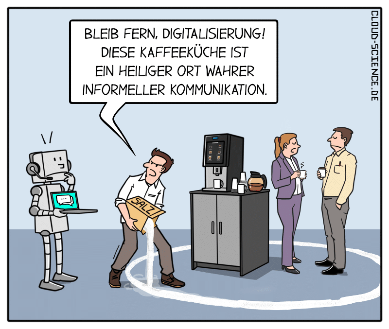 Die Kaffeek che Cartoon